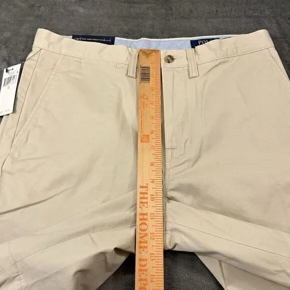 Polo Ralph Lauren Chino‎ Shorts Mens 30" Beige Classic Fit Stretch Comfort New